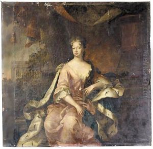 Portrait of Sophia Dorothea, queen of Russia (1685-1757) by Herman Hendrik Quiter