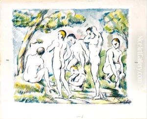 Les Baigneurs by Paul Cezanne