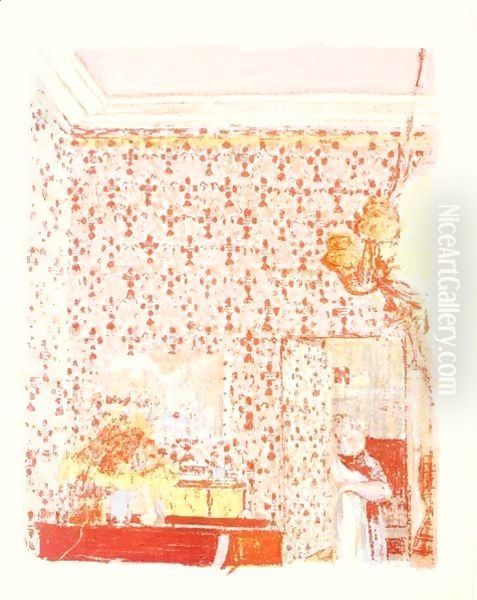 Interieur Aux Tentures Roses - view 1