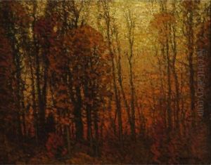 Twilight-Autumnal Landscape by John Joseph Enneking