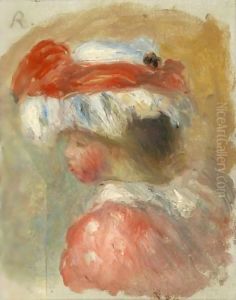 Jeune Fille A La Charlotte by Pierre Auguste Renoir