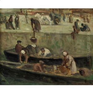 La Seine, Les Lavandieres by Maximilien Luce