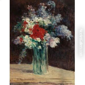 Fleurs Dans Un Vase by Maximilien Luce
