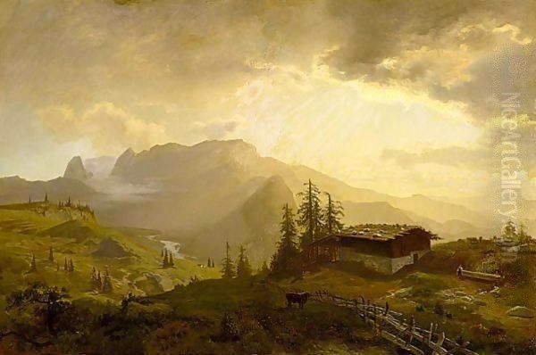 Early Morning In The Alps - view 1