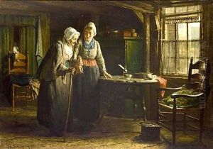 Grandmother's Visit by Hendrik Valkenburg