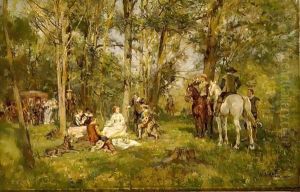 A Hunting Company by Wilhelm Velten
