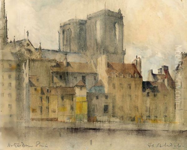 Notre Dame From The Seine, Paris - view 1