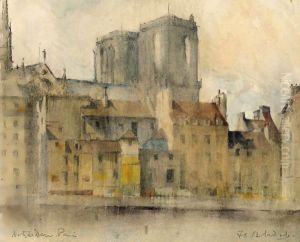 Notre Dame From The Seine, Paris by Francis Campbell Boileau Cadell