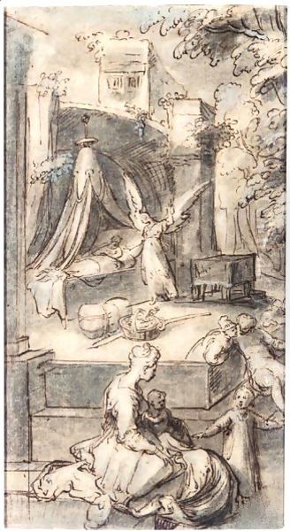 The Angel Appearing To Joseph In A Dream - view 1