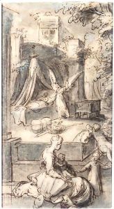 The Angel Appearing To Joseph In A Dream by Karel Van Mander
