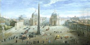 View Of The Piazza Del Popolo