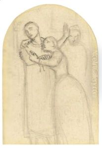 Study For 'A Huguenot' by Sir John Everett Millais