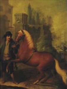 A Horse And His Groom by Martin Ferdinand Quadal