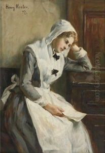 Lost In Thought by Henry Mosler