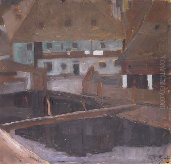 Hauser In Krumau (Houses In Krumau) - view 1