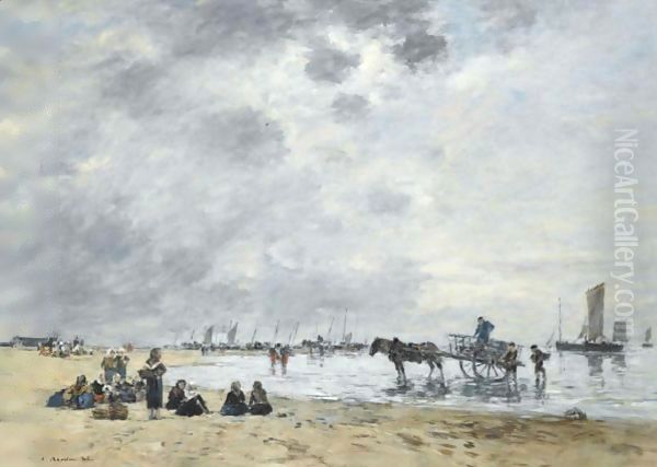 Berck, L'Arrivee Des Barques De Peche - view 1