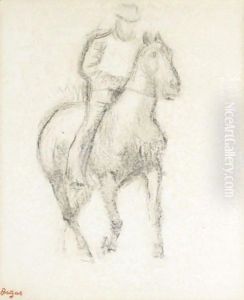 Cavalier (De Trois-Quarts Vers La Droite) by Edgar Degas