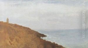 Marine La Mer Calme, Vue De La Falaise by Edgar Degas