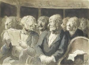Les Spectateurs by Honore Daumier