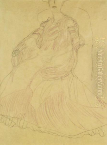 Sitzend Nach Links, Die Hande Ineinandergelegt (Seated To The Left, Hands Clasped) - view 1
