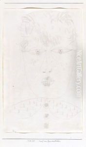 Kopf Eines Friesischen Madchens (Head Of A Frisian Girl) by Paul Klee