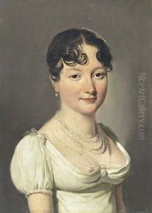 Portrait Of A Woman With A Perl Necklace