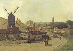 By The Antwerp Harbour by Gustave Mascart
