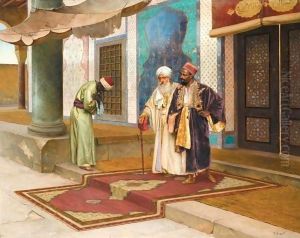 Leaving The Mosque by Rudolph Ernst