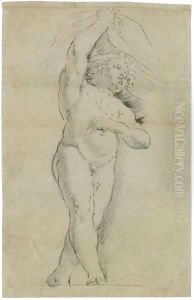 Putto Che Regge Una Cortina