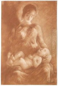 Madonna Con Bambino by Gaetano Previati