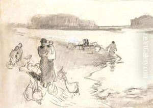 Le Oche Al Fiume by Luigi Chialiva