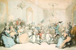 The Children's Dancing Lesson by Thomas Rowlandson