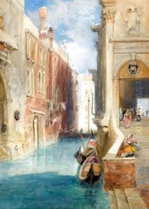 A Canal In Venice