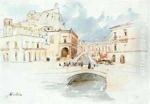 Modica, Sicily by Edward Lear