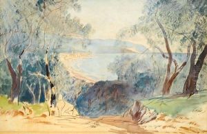 Diano, South Of France by Edward Lear