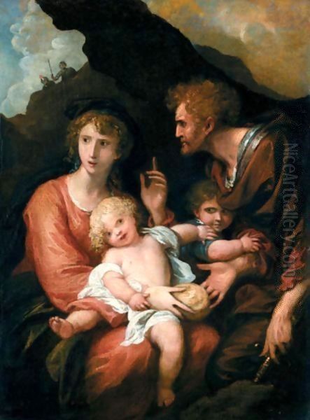 Epponina Giving Bread To Her Husband Sabinus In Concealment - view 1
