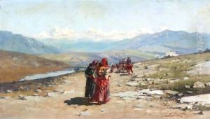 Travellers In The Mountains 2 by Richard Karlovich Zommer
