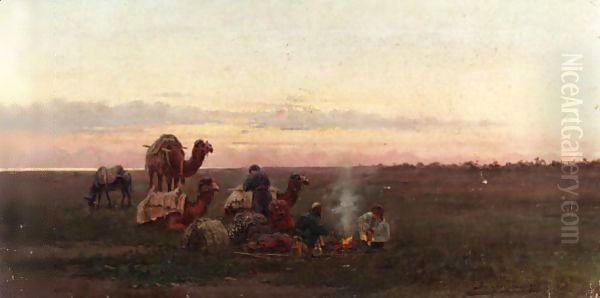 Evening Encampment - view 1