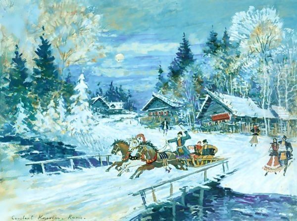 Troika In Winter Landscape - view 1