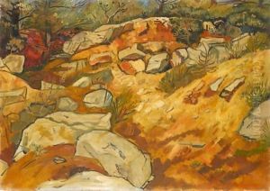 Rocks And Shingle by Abraham Mintchine