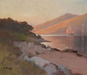 Sailing Along The Coast by Aleksei Vasilievich Hanzen