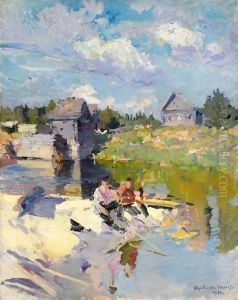 Fishing On A Sunny Day by Konstantin Alexeievitch Korovin