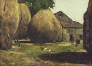 Haystacks by Childe Hassam
