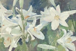 White Lillies by Theodore Robinson