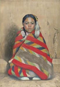 Indian Girl In A Blanket