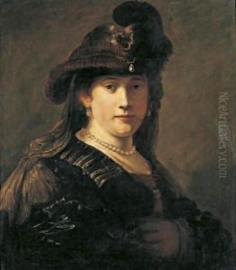 Portrait Of A Lady by Govert Teunisz. Flinck