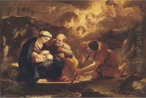 Flight Into Egypt by Luca Giordano