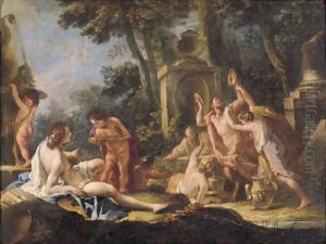Pan And Syrinx by Gaspare Diziani