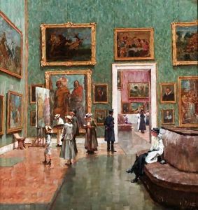 A Visit To The Munich Pinakothek by Karl Vetter