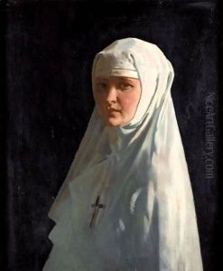 Portrait Of Yvonne Aubicq As A Nun